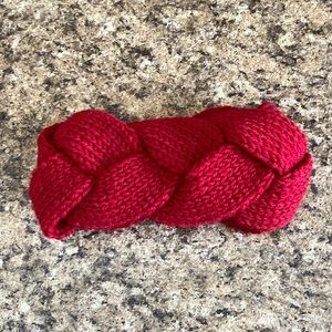 Vibrant Red Knit Headband